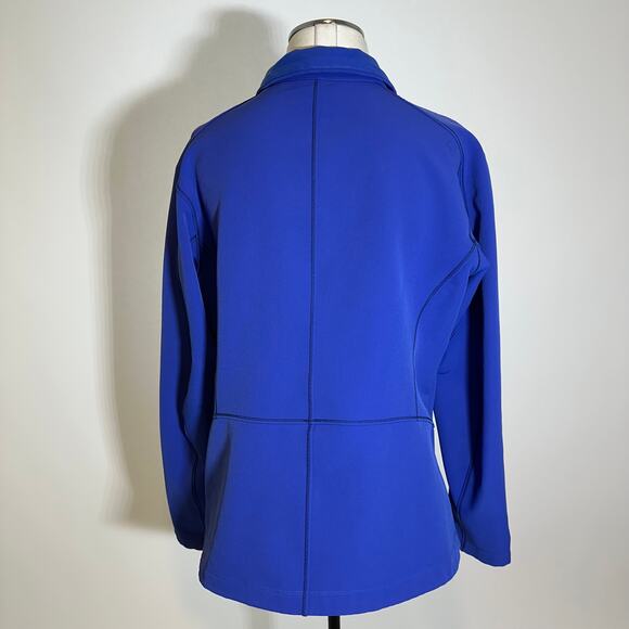 Columbia Hard Shell Fleece Lined Jacket Full Zip Water Resistant Womens Sz Large - Picture 4 of 12